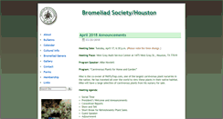 Desktop Screenshot of bromeliadsocietyhouston.org