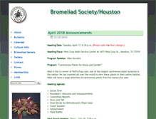 Tablet Screenshot of bromeliadsocietyhouston.org